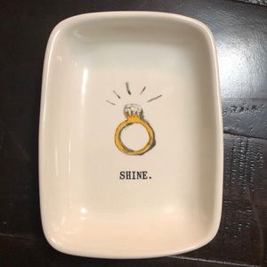 Rae Dunn/ Magenta Ceramic “SHINE.” Trinket Tray